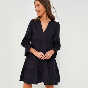 Tuckernuck Pomander Place  Navy Cotton Poplin Kenzo Dress